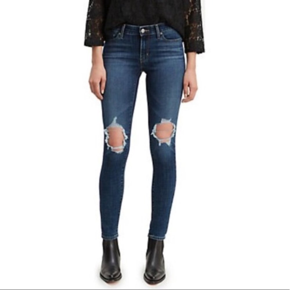 levi's 711 skinny lapis memphis breeze jeans NWT